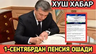 ХУШ ХАБАР ❗ 1-СЕНТЯБРДАН ОЙЛИК ПЕНСИЯ ВА НАФАКАЛАР КУТАРИЛАДИ❗