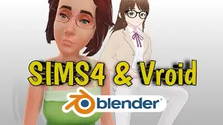 Bringing Sims 4 Character and Vroid Character into Blender (Focus Mixamo )  | Blender 3D