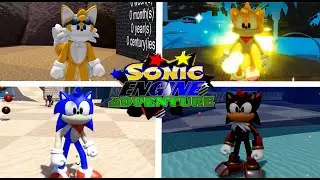 Sonic Engine Adventure - All Levels & Characters (Sonic Roblox Fangame)