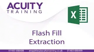 Excel 2016: Flash Fill Data Extraction