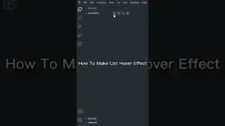 How To Make List Hover Effect? | Html Css