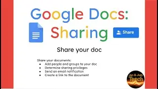 Google Docs Intermediate: Sharing with groups and links