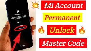 Mi Account Bypass / Remove Permanent Without Pc Using Master Code | *Activate This Device*