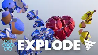 Mesh Explosion Effect  - React Three Fiber Tutorial