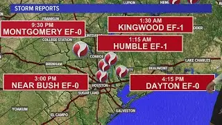 NWS confirms at least 5 tornadoes touched down in Houston area