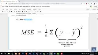 20- Model Evaluation and Selection Regression Evaluation