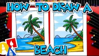 How To Draw A Beach Landscape