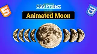 Stunning Moon Animation Using html CSS  | Project | #css #coding #videos #tutorials #webdesign #html