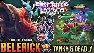 You Can't Stop Me!! BELERICK Full Tank Build Deadly & Strongest - Build Top 1 Global BELERICK ~ MLBB