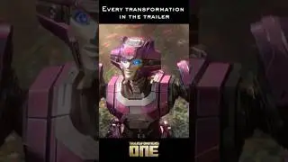 every transformation in the Transformers One trailer! #shorts