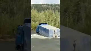 Дороги Якутии. Камаз. Урал #yakutia #automobile #russianoffroad #дальнобой #камазисты #дорогисевера