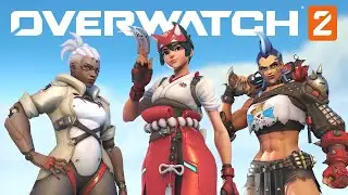 Overwatch 2 GAMEPLAY 🤔 Action Free First Person Shooter FPS Fun Free Shooting Shoot Games #gameplay