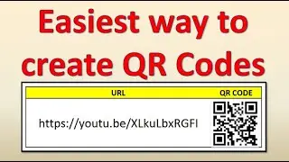 Easiest way to create QR Codes.