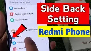 Side Back Setting Redmi | Redmi Note 13 Side Back Setting | Redmi Back botton setting