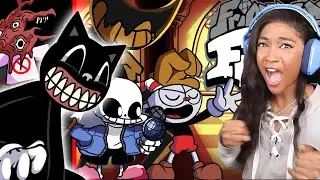 CARTOON CAT NEEDS TO BE STOPPED AND THE INDIE CROSS MAKES ME SO HYPED!! | Friday Night Funkin