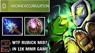 THIS IS HOW 11K MMR Plays Rubick Mid! Crazy Arcane Accumulation Max AoE Spells by Shanks Dota 2