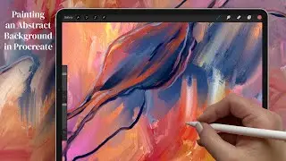 Painting an Abstract Background in Procreate | Intuitive Digital Art Demo