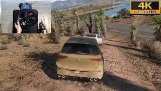 Forza Horizon 5 - VOLKSWAGEN GOLF 8 R VS BMW M2 - ONLINE CONVOY with steering wheel + shifter - 4K