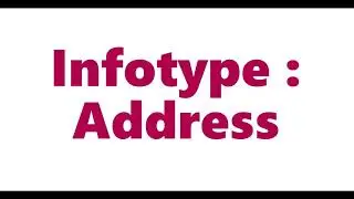 SAP HR-Address Infotype (0006) | SAP HR Free Course |How to maintain Address Infotype In SAP-G Orbit