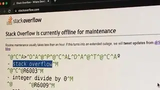 When Stackoverflow is down😳 