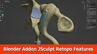 Blender JSculpt Retopo and Mesh Features