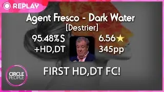 osu! | majoreh | Agent Fresco - Dark Water [Destrier] +HDDT 95.48% 345pp