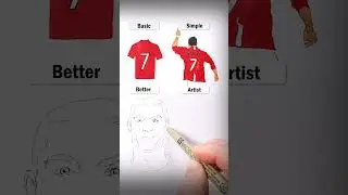 Draw Ronaldo! #art #drawing #shorts #ronaldo #football #howtodraw #easy