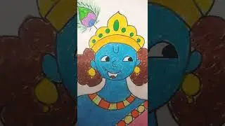 Krishna Drawing #krishaeasydrawing #kanha #krishnajanmashtami #shorts #ytshorts #drawing #easydrawin