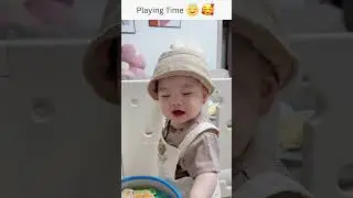 😍 Cute baby Playing 🤣 | Funny Baby #laughing #cute #shorts #viral #funnybabyvideos