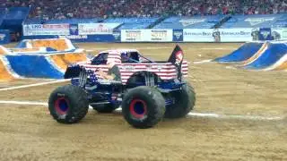 Rod Ryan Show wins wheelie competition Monster Jam Houston 2 12 2017