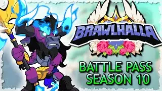 Brawlhalla Battle Pass SEASON 10!! Overview + 1v1 Gameplay • Starlight Champions