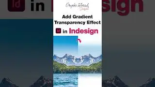 Add Gradient Transparency Effect in Indesign l #shorts