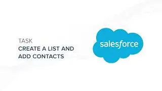 Salesforce Task 4: Create a list and add contacts