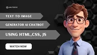 Text to Image Generator AI Chatbot using HTML, CSS, and JavaScript