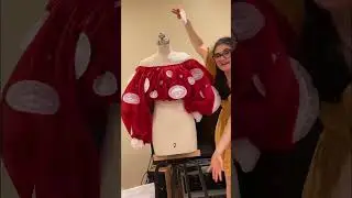 🍄 making a mushroom dress 🍄