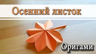 DIY Autumn leaves Paper leaves Origami