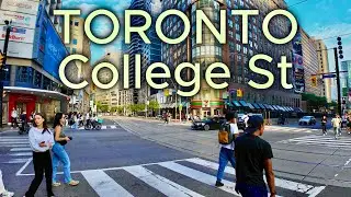 Downtown Toronto - College Street - 4k