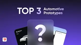 ProtoPie Connect: Top 3 Automotive and HMI Prototypes Showcase #MadewithProtoPie