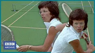 1972: BILLIE JEAN KING and the Breakaway Tennis Tour | Midweek | Classic BBC Sport | BBC Archive