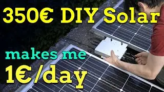 Cheap grid tie solar setup (600W 3kWh/day)