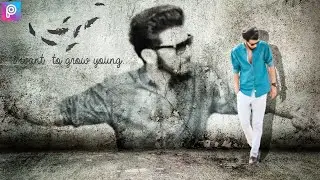 Mastering Portrait Photo Editing| Picsart Wall Effect Photo Editing.