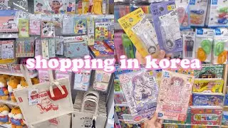 shopping in korea vlog 🇰🇷 daiso stationery haul 🩷 deco tape, styling book & more 다이소 신상