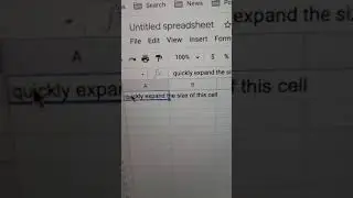 Quickly expand cells with overflowing text in Google Sheets 