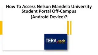 How To Access NMU Student Portal Home/Off Campus (Android Device)