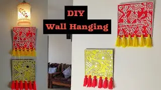 DIY Lippan Art on Cardboard/  Wall Hanging/ Easy wall Decor idea../Gujrati Kutch Work