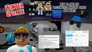 WINTER UPDATE! NEW Plane! KID Passengers! Airport Cart! CODES! And Much More (Cabin Crew Simulator)