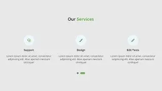 Responsive Services Section Using HTML CSS & Owl Carousel