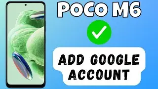 Add google account POCO M6 || How to add google account options || Google account settings