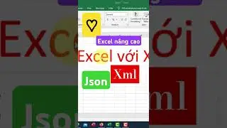 Cách kết nối excel với xml và json #excel