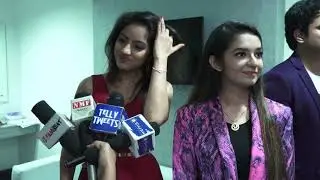 DEEPIKA SINGH,LAVINA ISRANI & SHANTANU MAHESHWARI JUDGING IIT POWAI MOOD INDIGO FESTIVAL   02